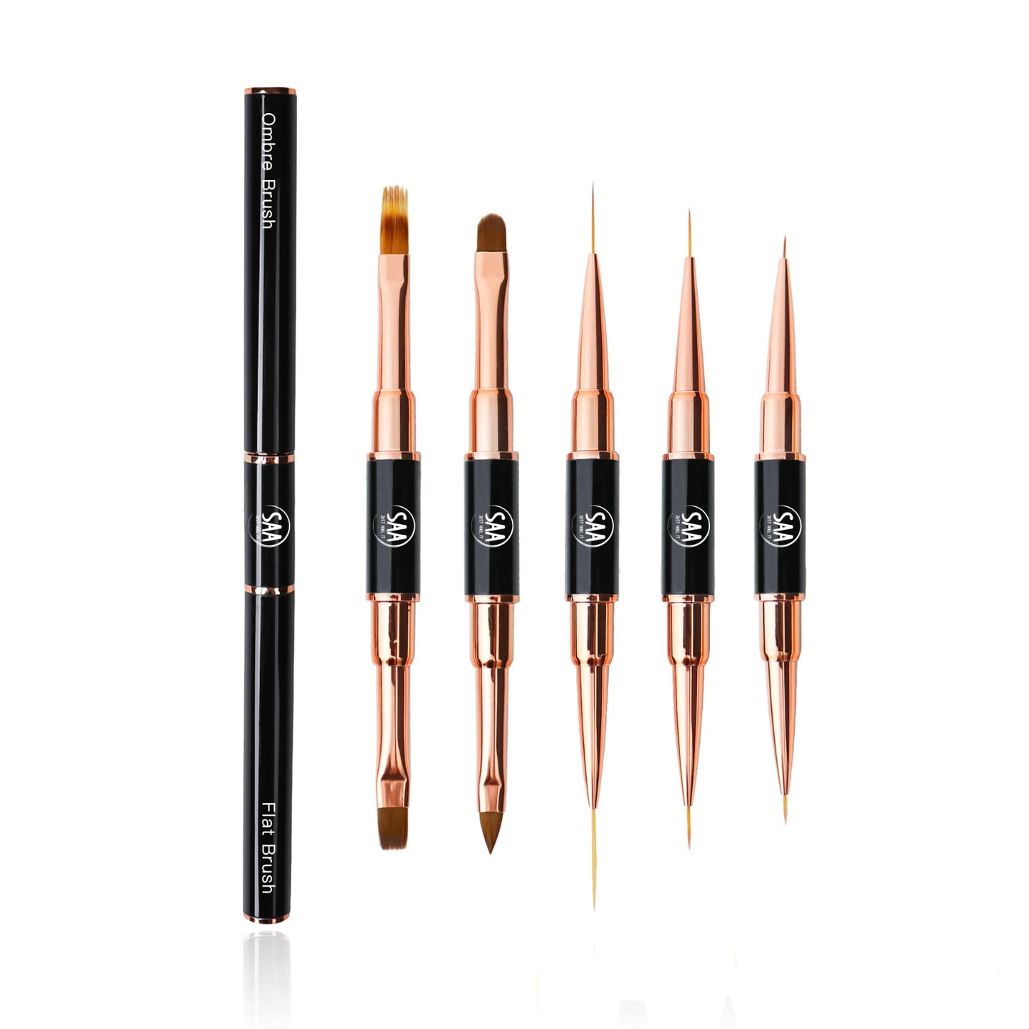 2 in 1 brush set of 5