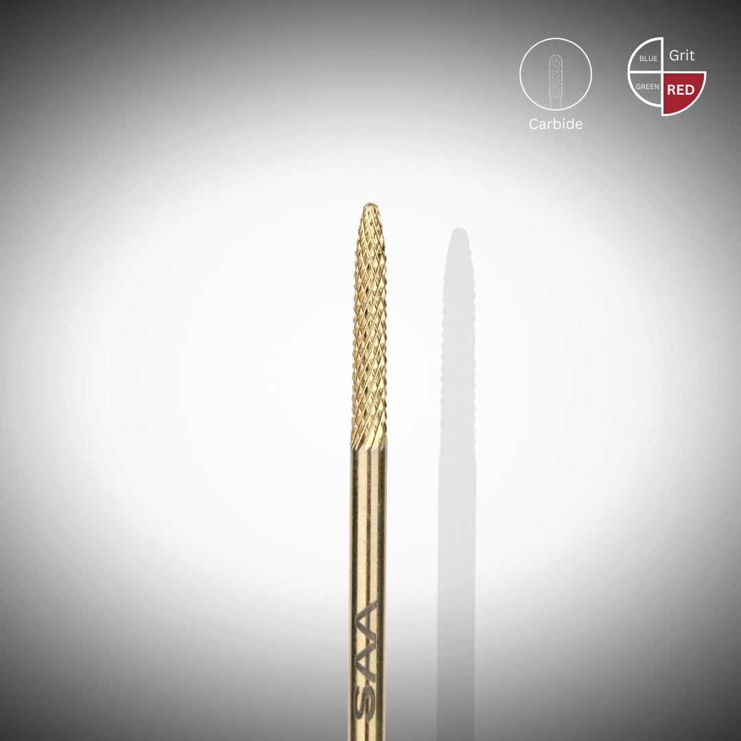 Gold Carbide Under Nail Cleaner Bits - Fine