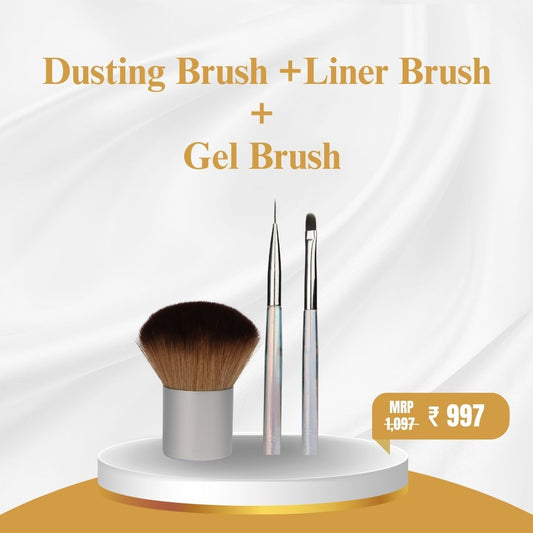 Dusting Brush +Liner Brush  +  Gel Brush