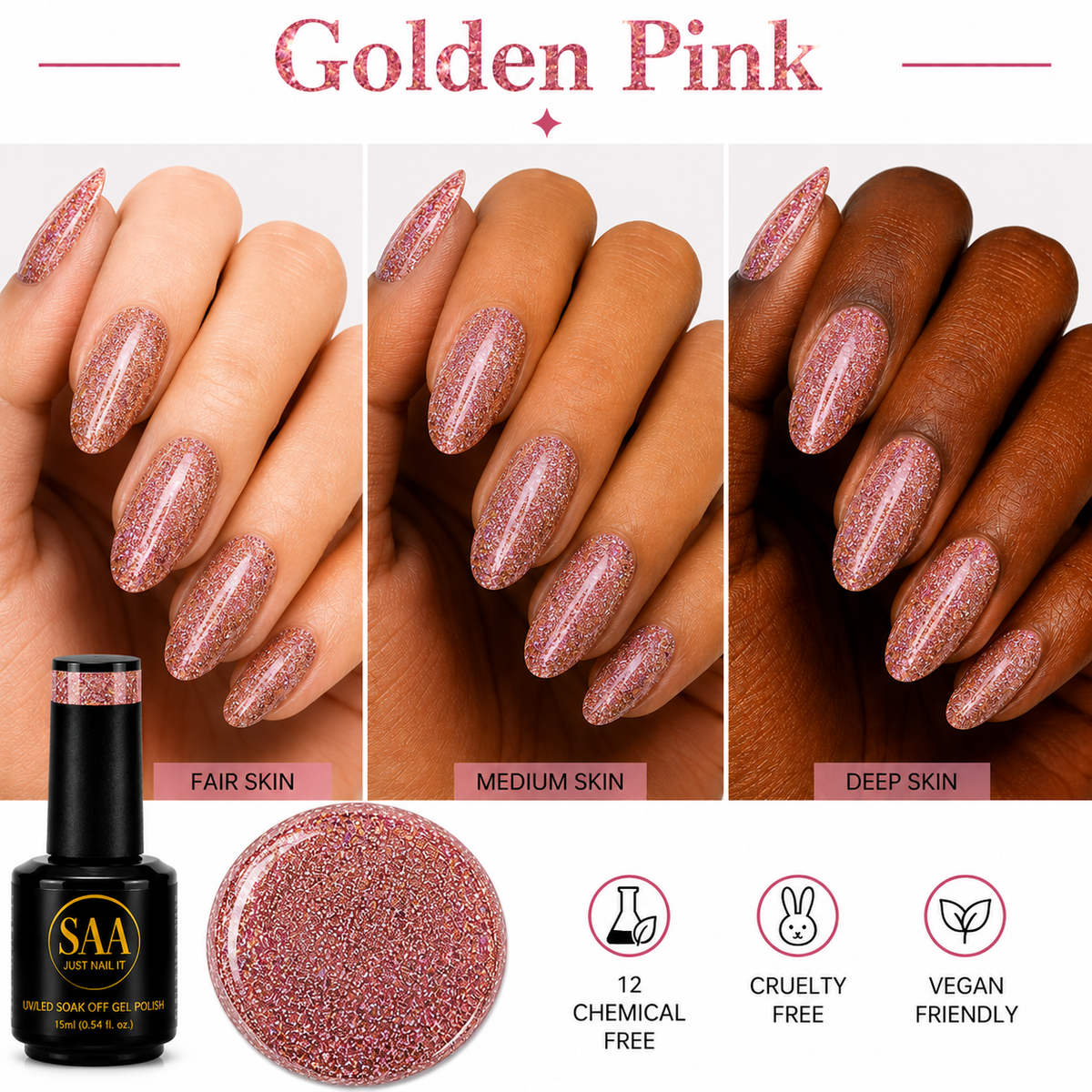 Fine Golden Pink