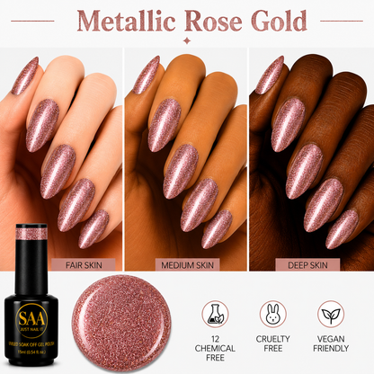 Metallic Rose Gold