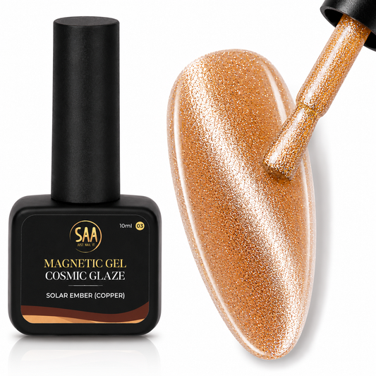 Magnetic Gel #03 - Cosmic Glaze - Solar Amber -  Copper