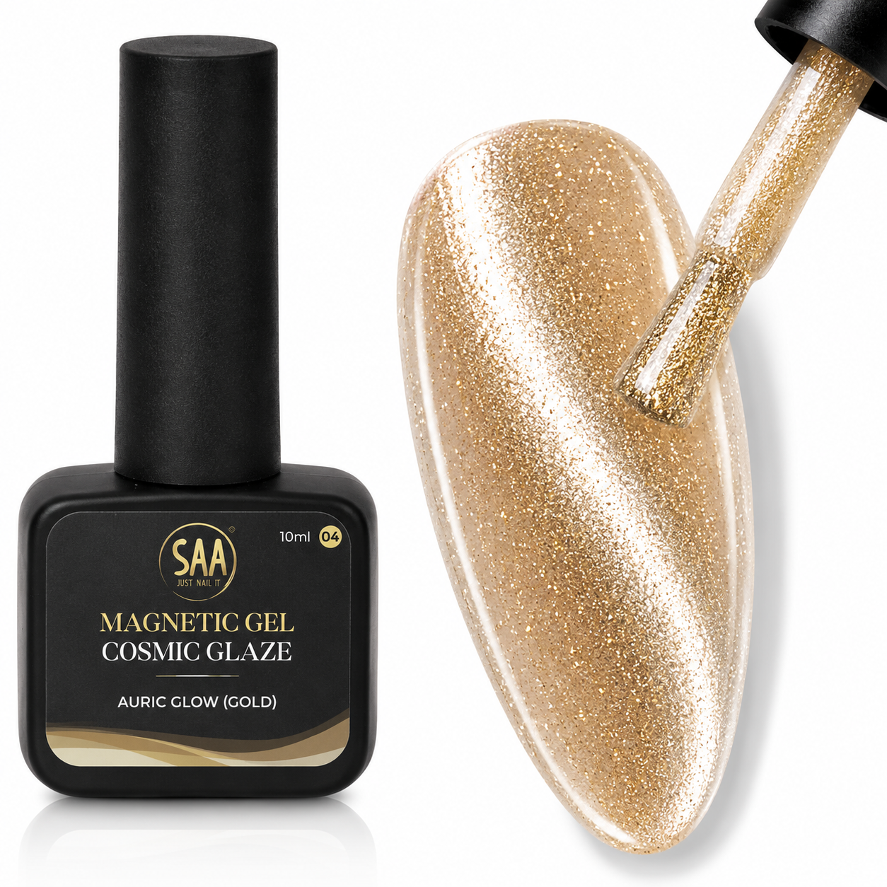 Magnetic Gel #04 - Cosmic Glaze - Auric Glow -  Gold