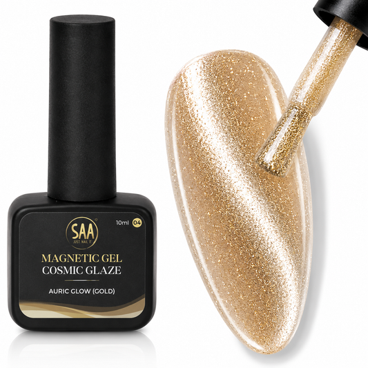 Magnetic Gel #04 - Cosmic Glaze - Auric Glow -  Gold