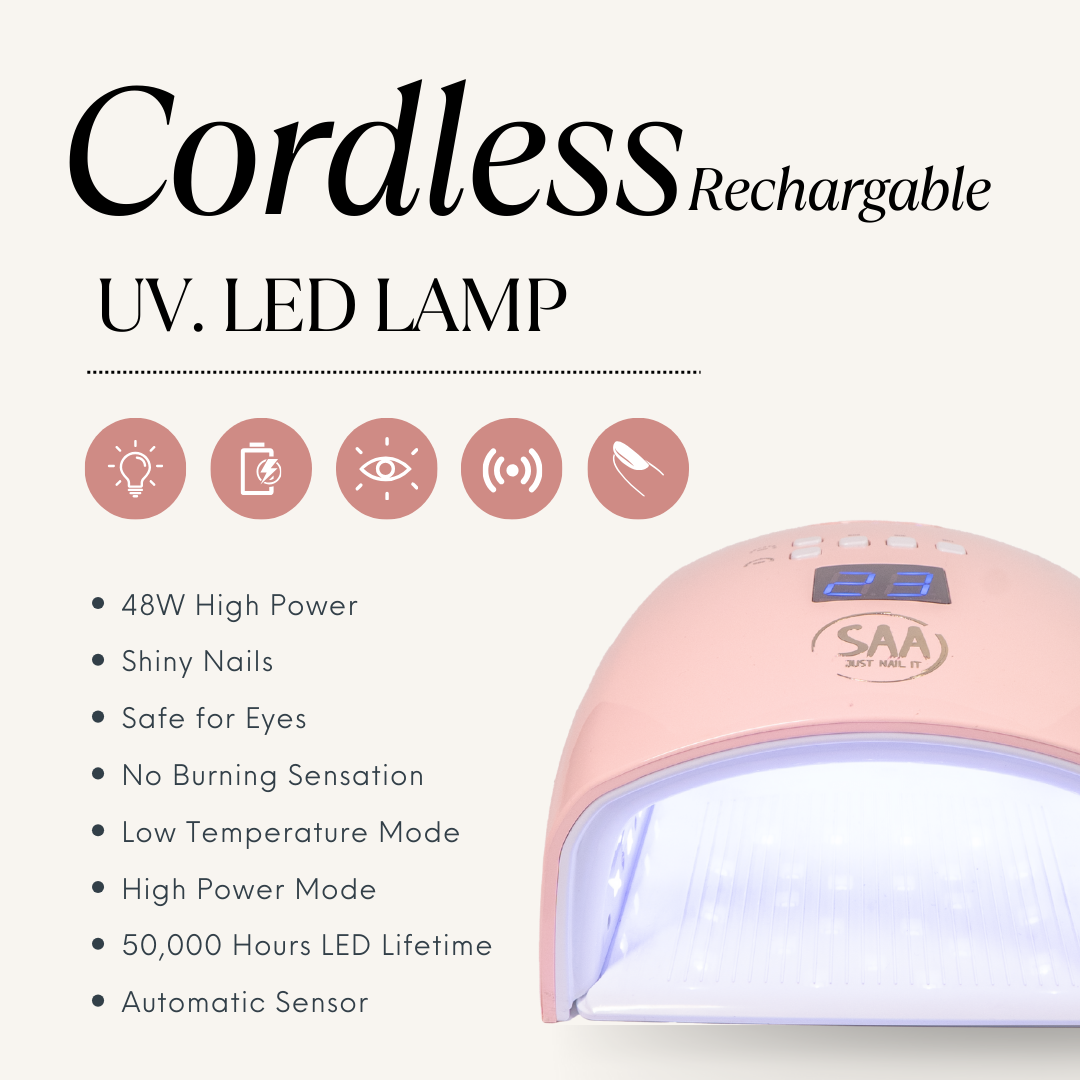 UV LED Cordless Nail Lamp 48w  Rechargeable#S10